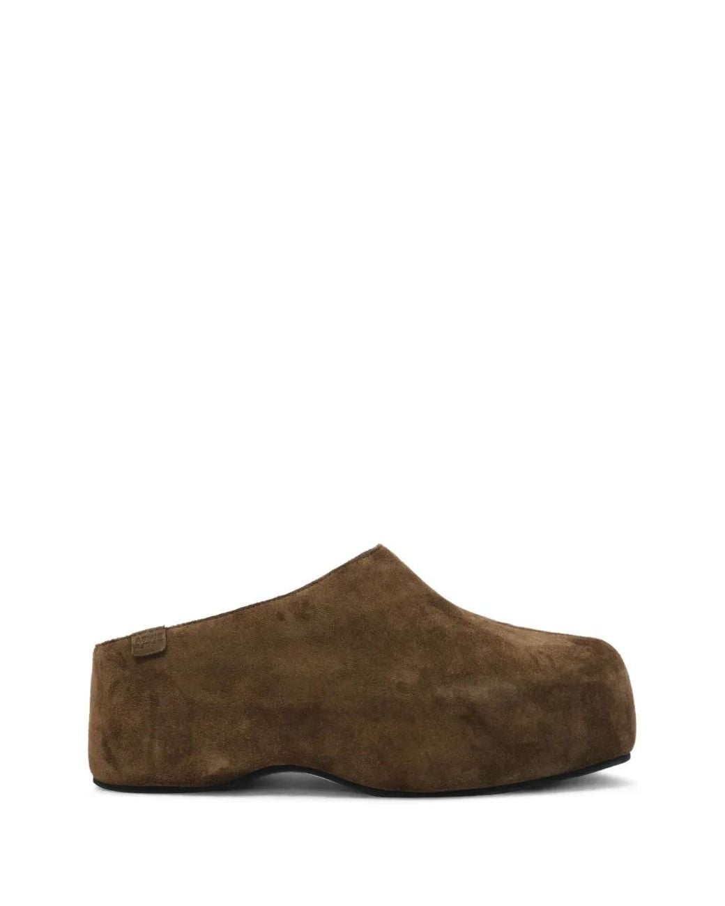 Bimba Y Lola Brown Mules En Daim Foncé À Plateforme