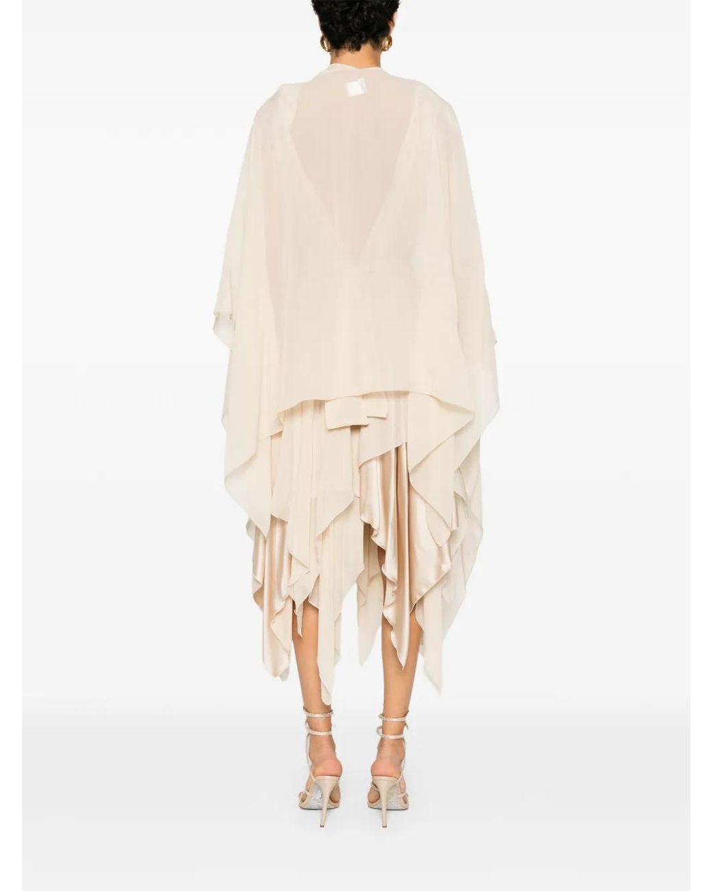 Stephan Janson White Open-Front Cape