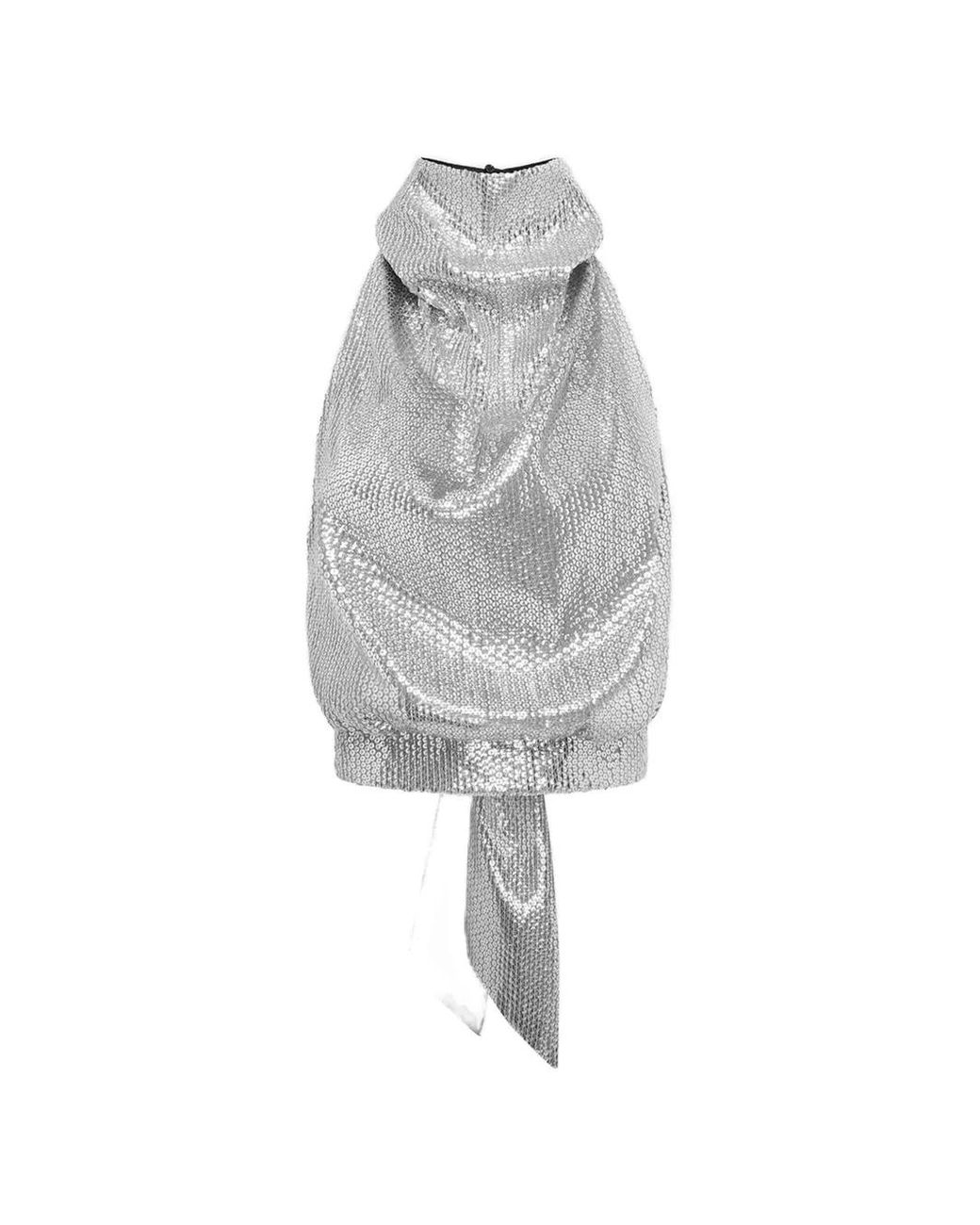 16Arlington Gray Ossie Sequin-Embellished Top