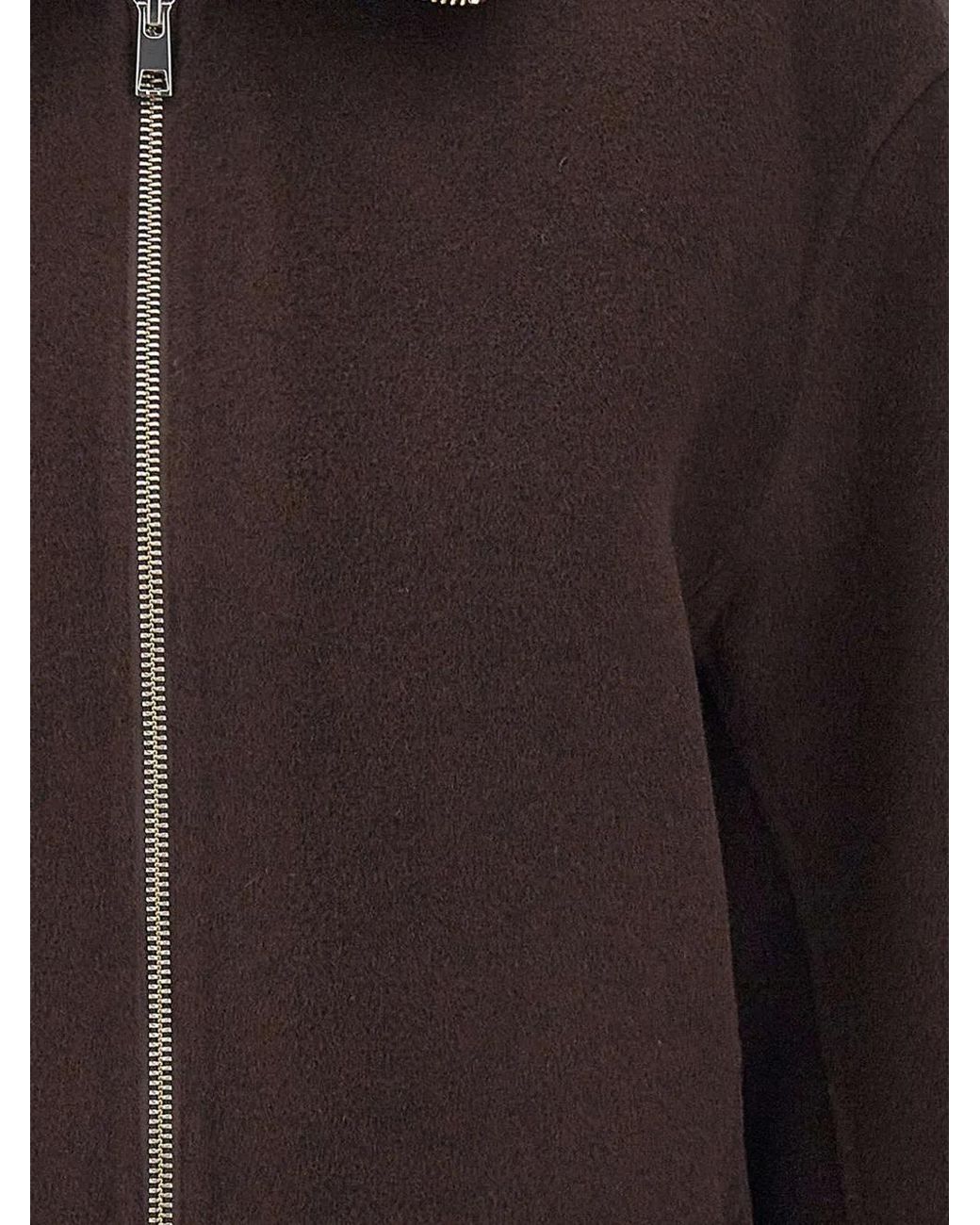 Filippa K Black Zip-Up Funnel-Neck Jacket