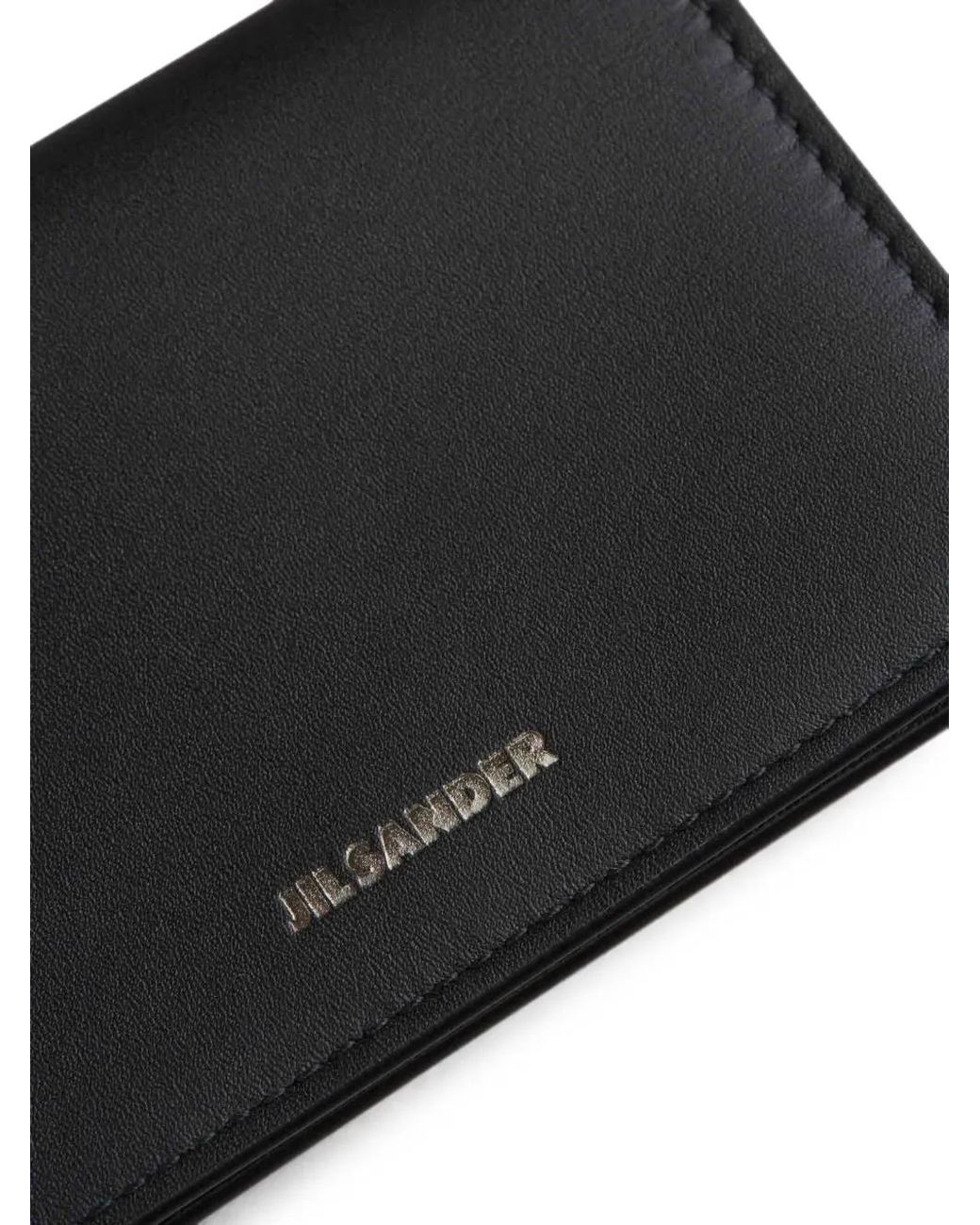 Tarjetero Con Logo Estampado Jil Sander de hombre de color Black