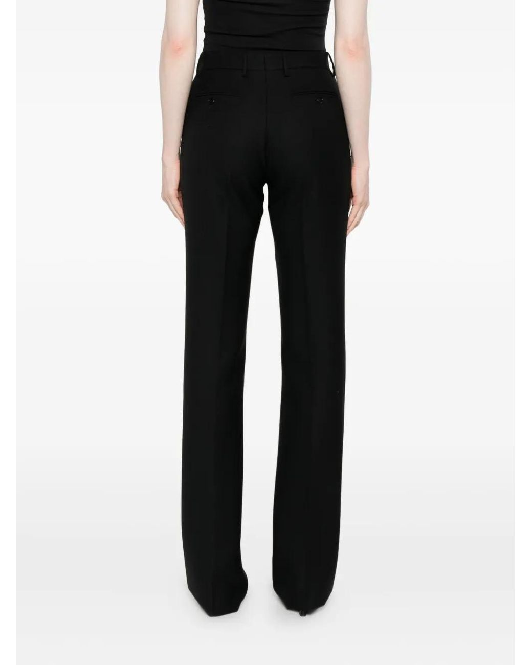 Tom Ford Black Pressed-Crease Tailored Trousers