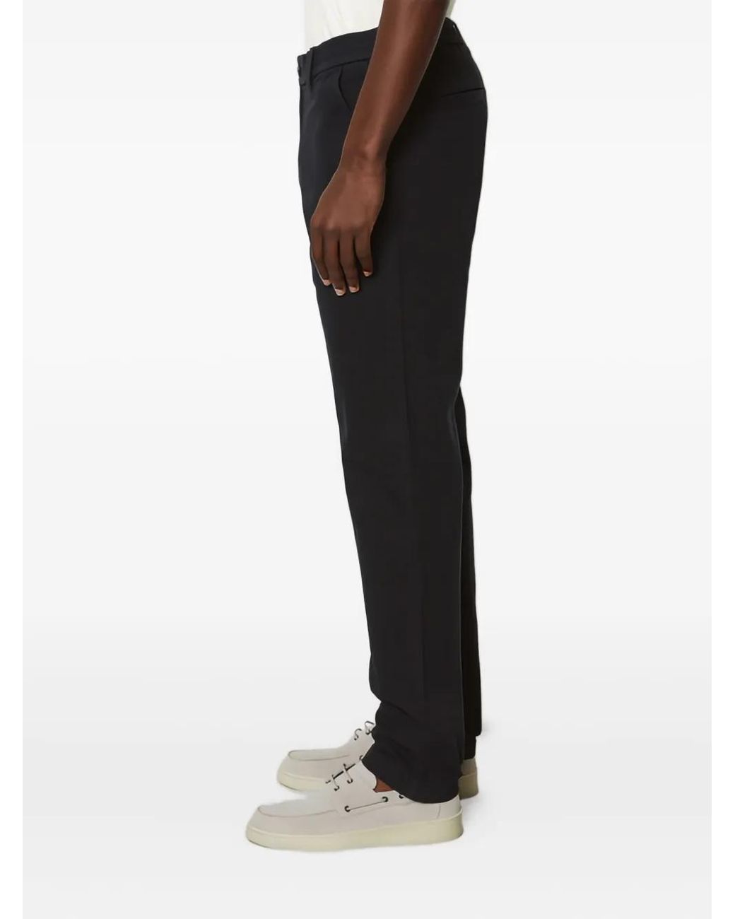 Marc O' Polo Black Button-Fastening Trousers for men