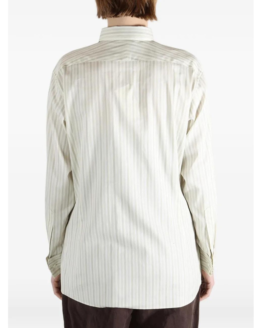 Auralee White Striped Shirt