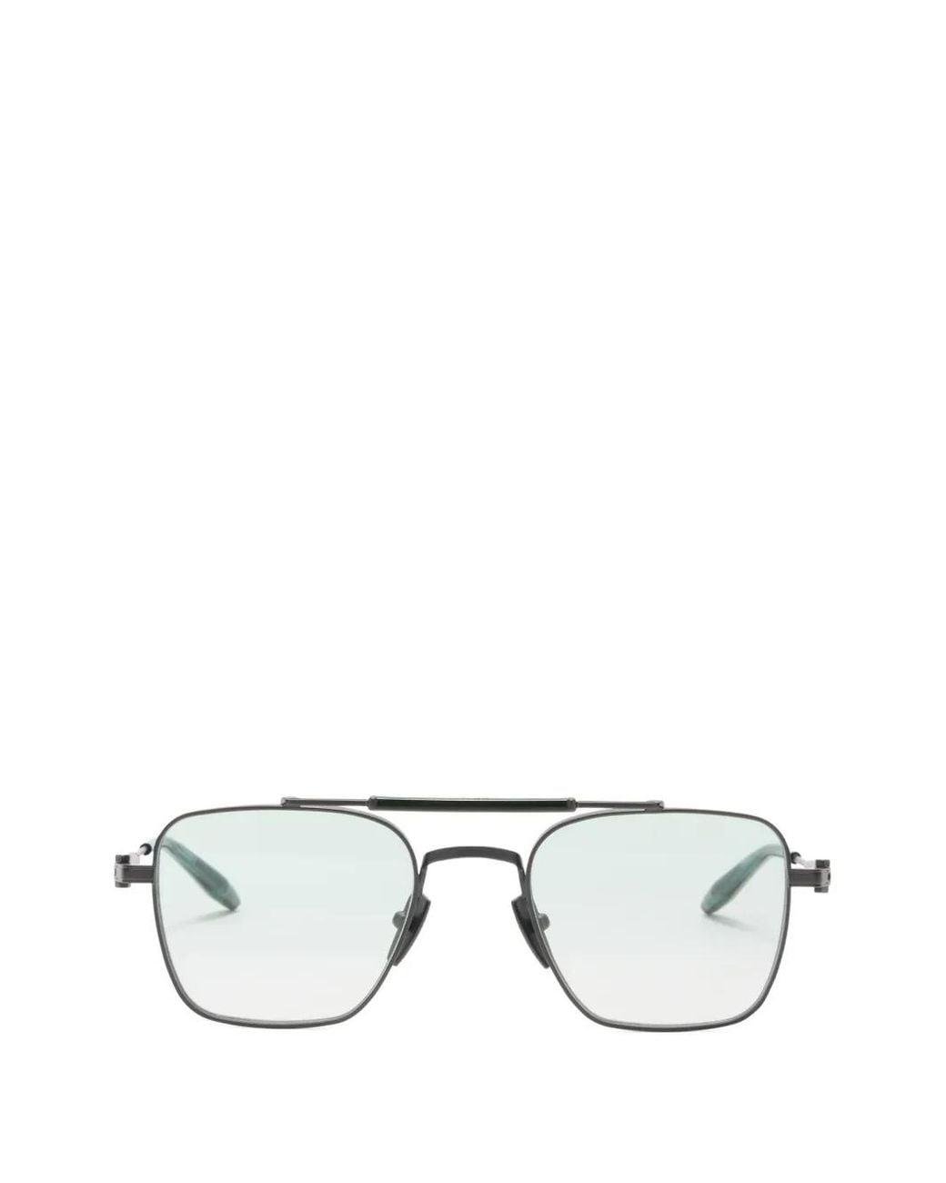 Akoni Gray Europa Titanium Square-Frame Sunglasses