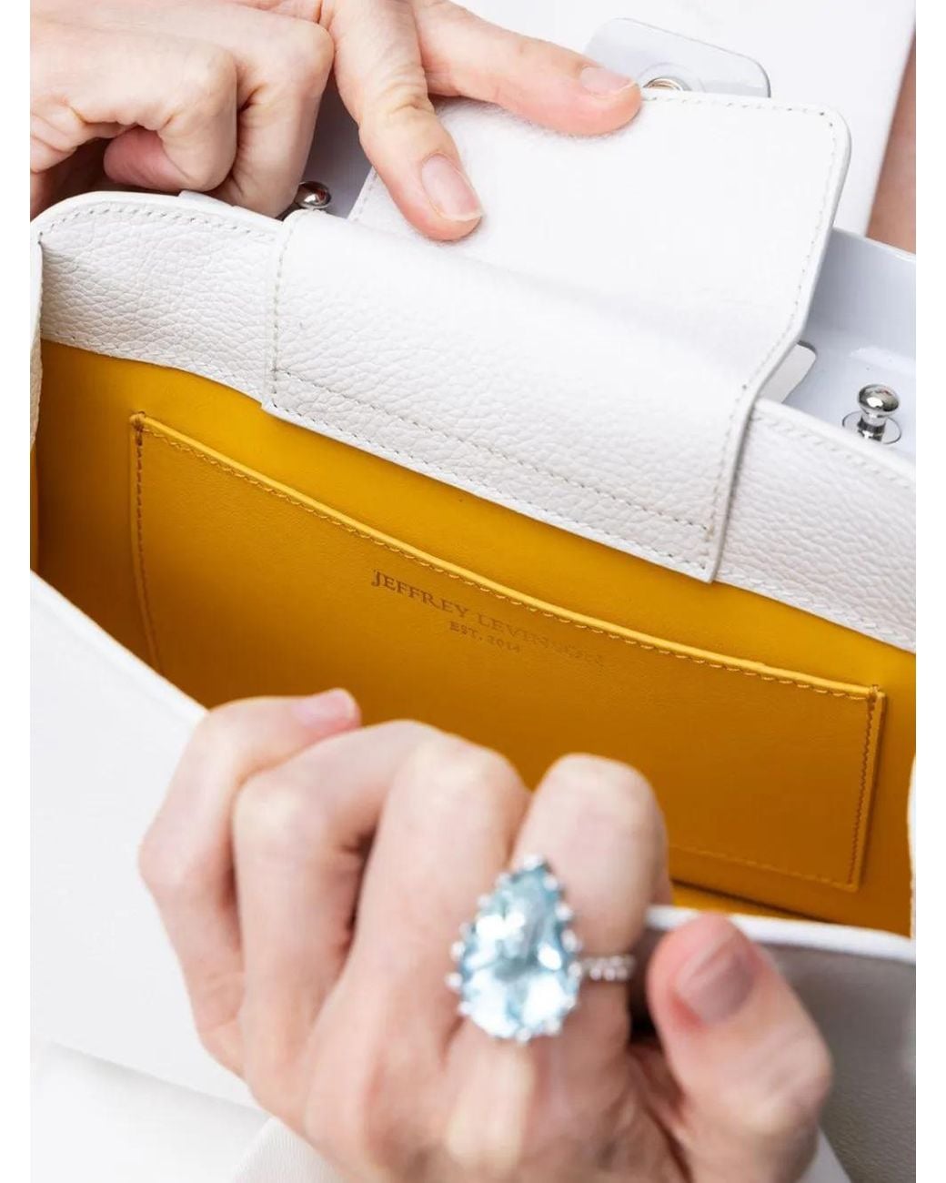 Jeffrey Levinson White Andie Tote Bag