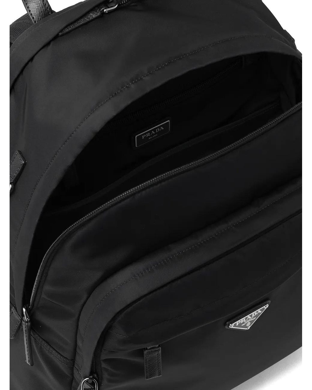 Prada Re-Nylon Rugzak Met Logo in het Black voor heren