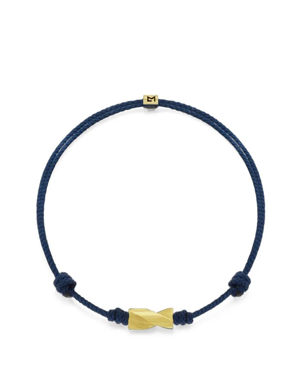 Luis Morais Metallic Drill Cord Bracelet for men