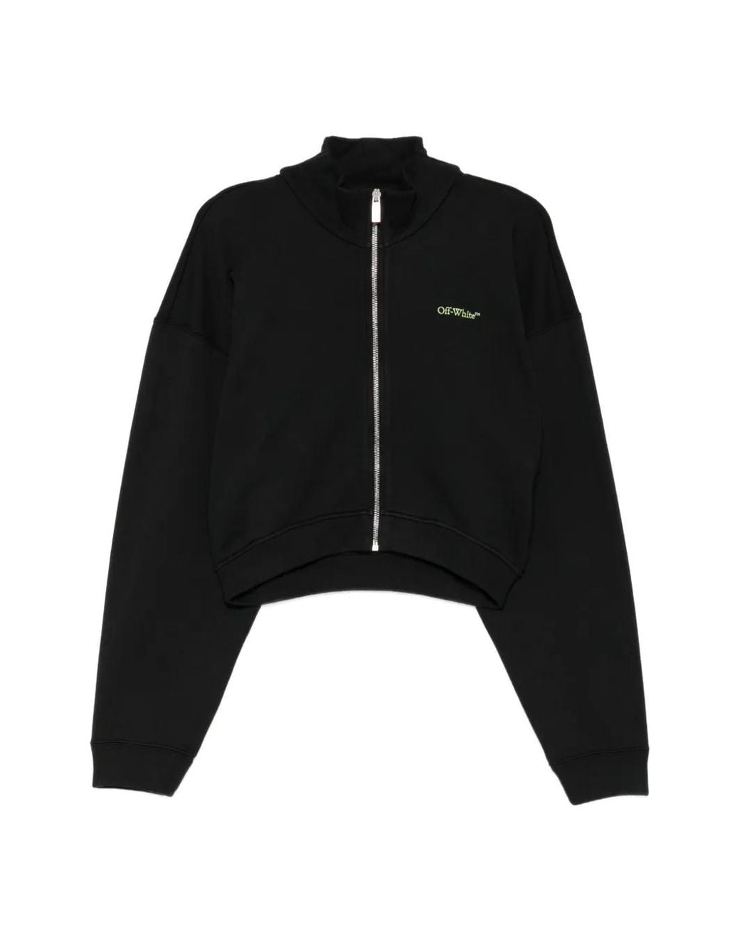 Off-White c/o Virgil Abloh Black Arrow Leaves Zip-Up Sweatshirt