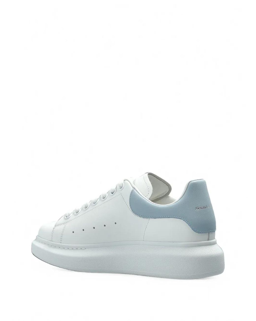 McQueen White Oversized Leather Sneakers