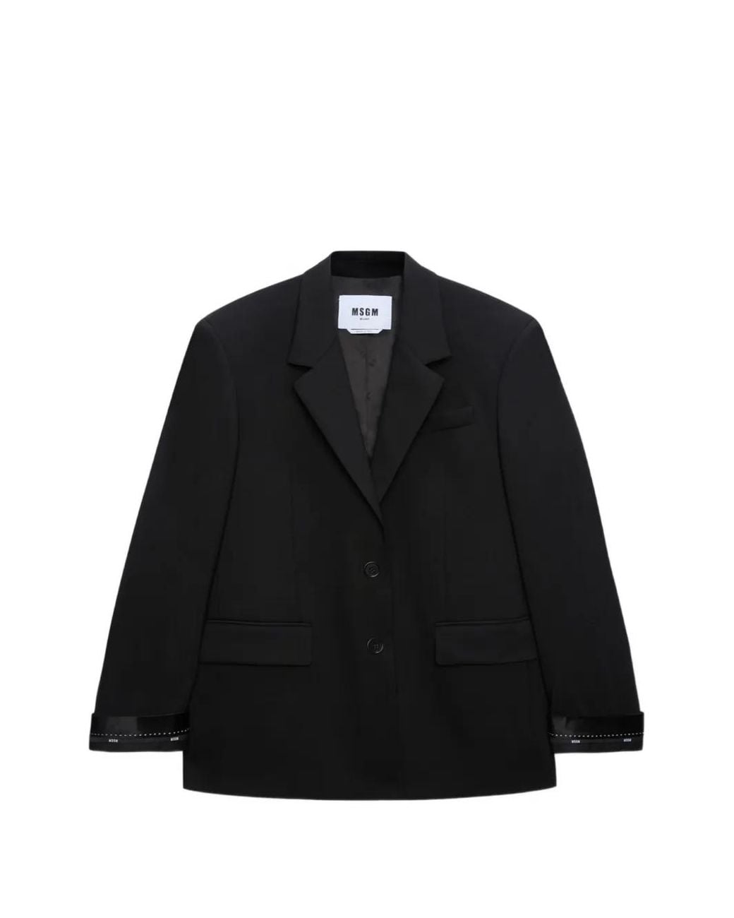 Blazer À Ornements MSGM en coloris Black