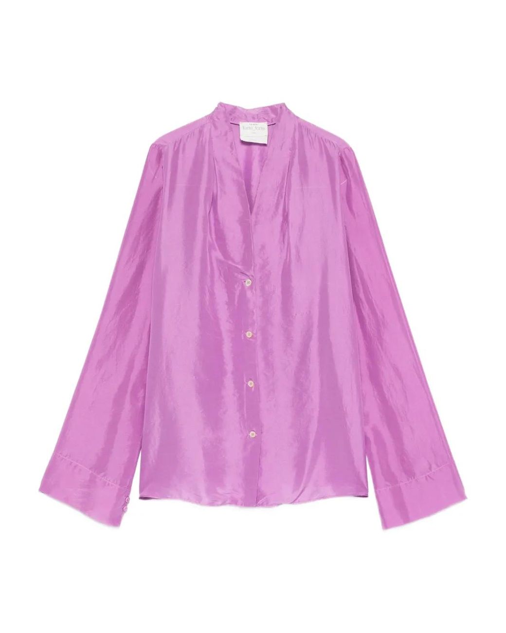 Forte_forte Purple Button Shirt