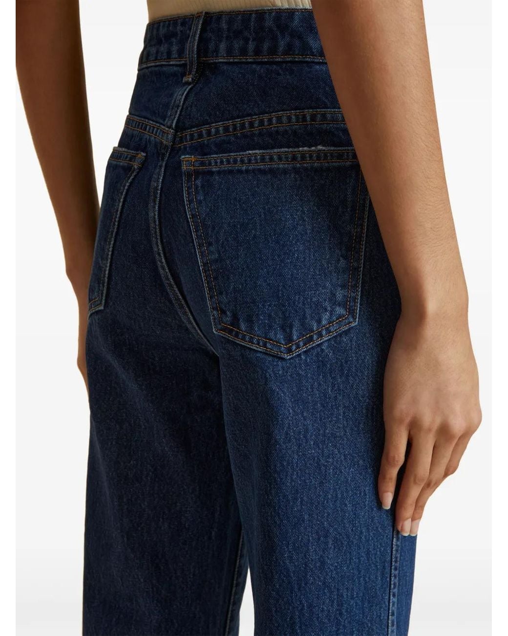 Khaite Straight Jeans in het Blue