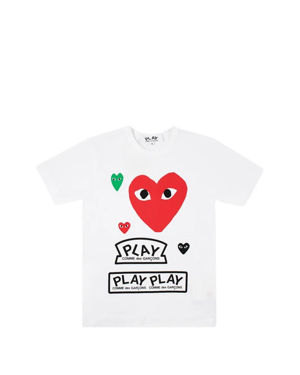 Comme des Garçons White Logo-Print T-Shirt