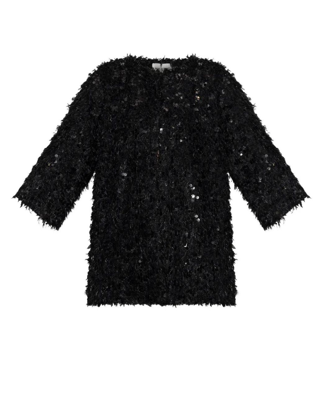 Munthe Black Vinc Sequin-Embellished Jacket