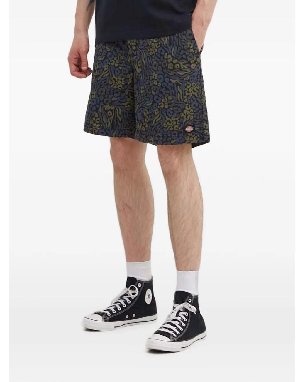 Dickies Black Saltville Patterned Shorts for men