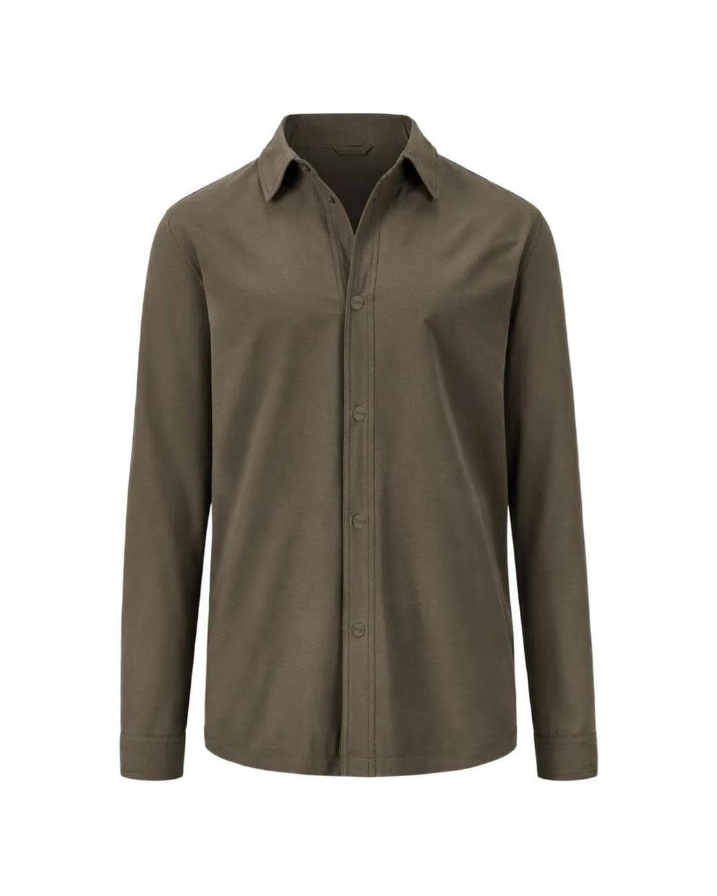 Herno Green Button-Up Shirt for men