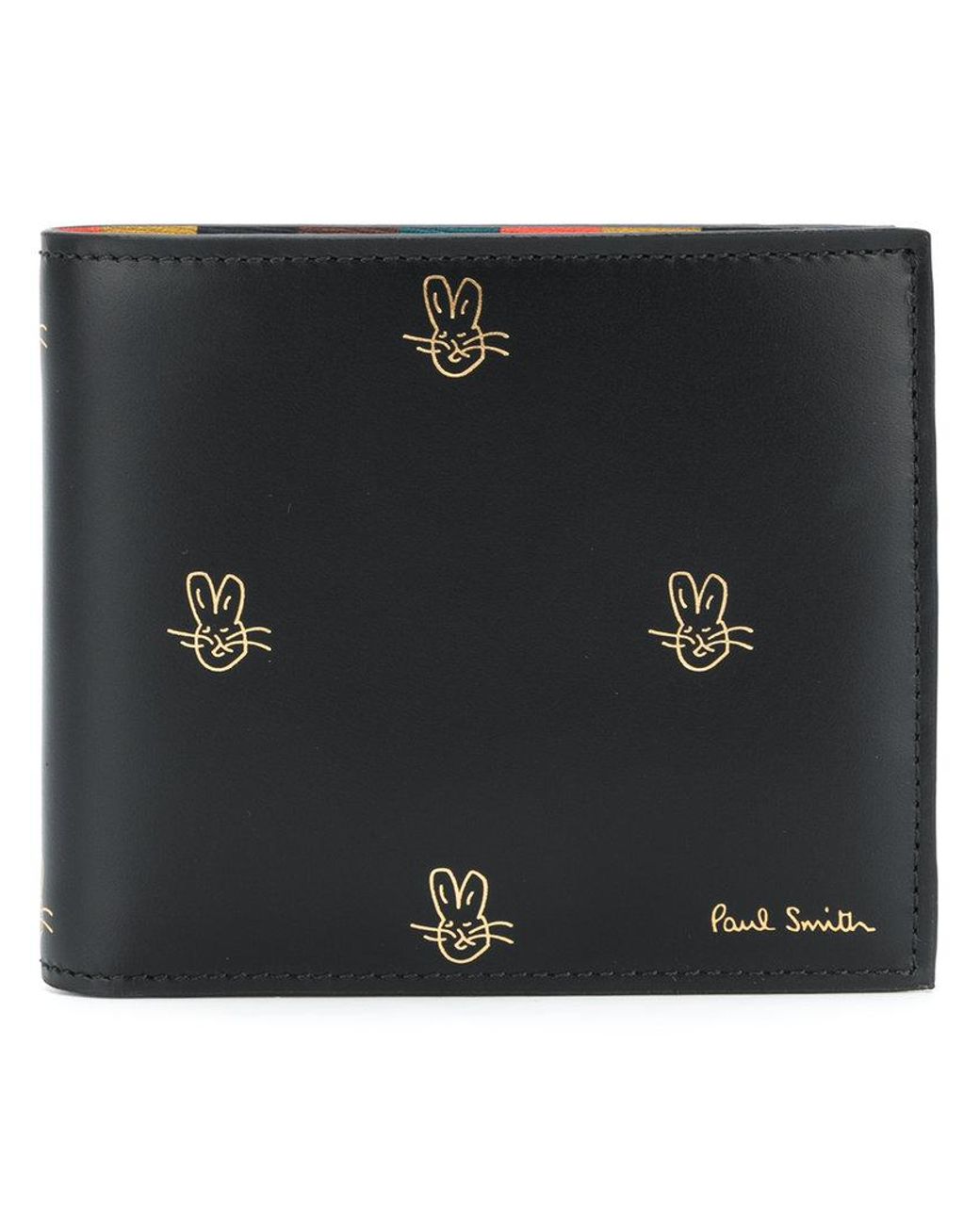 Paul Smith Rabbit Print Bi-fold Wallet in Black for Men | Lyst Australia