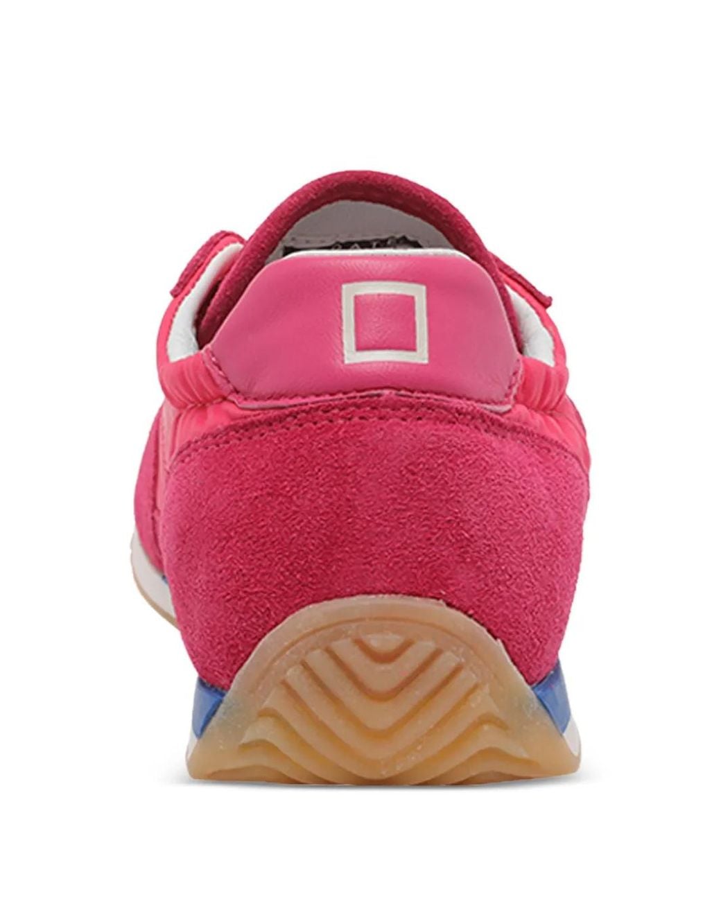Date Pink Round Toe Suede Sneakers