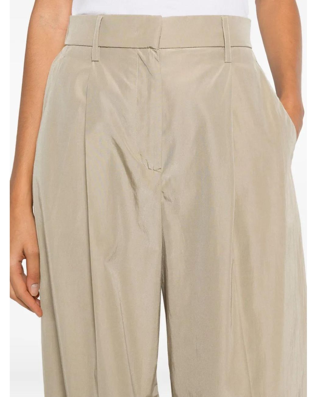 Forte_forte Natural Cotton Blend Trousers