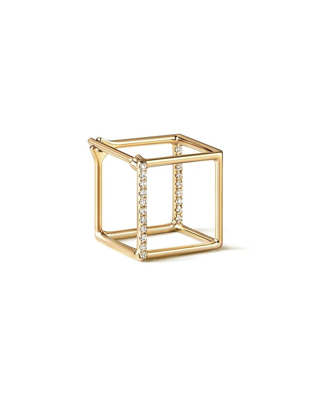 Shihara White Diamond Square Earring 10 (01)