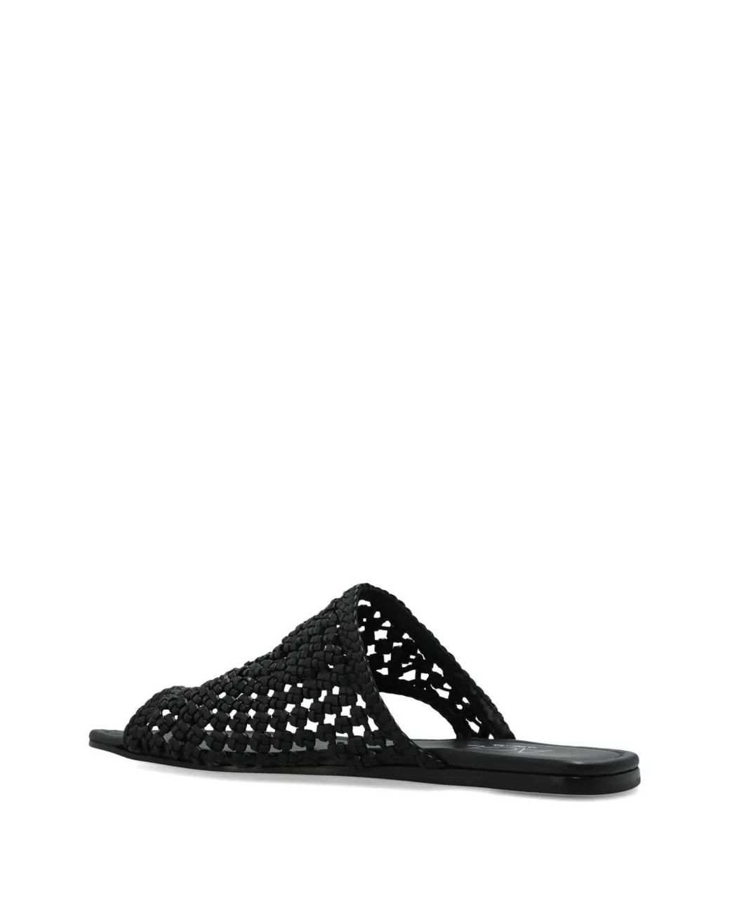 Agl Attilio Giusti Leombruni Black Elsy Woven Thong Sandals