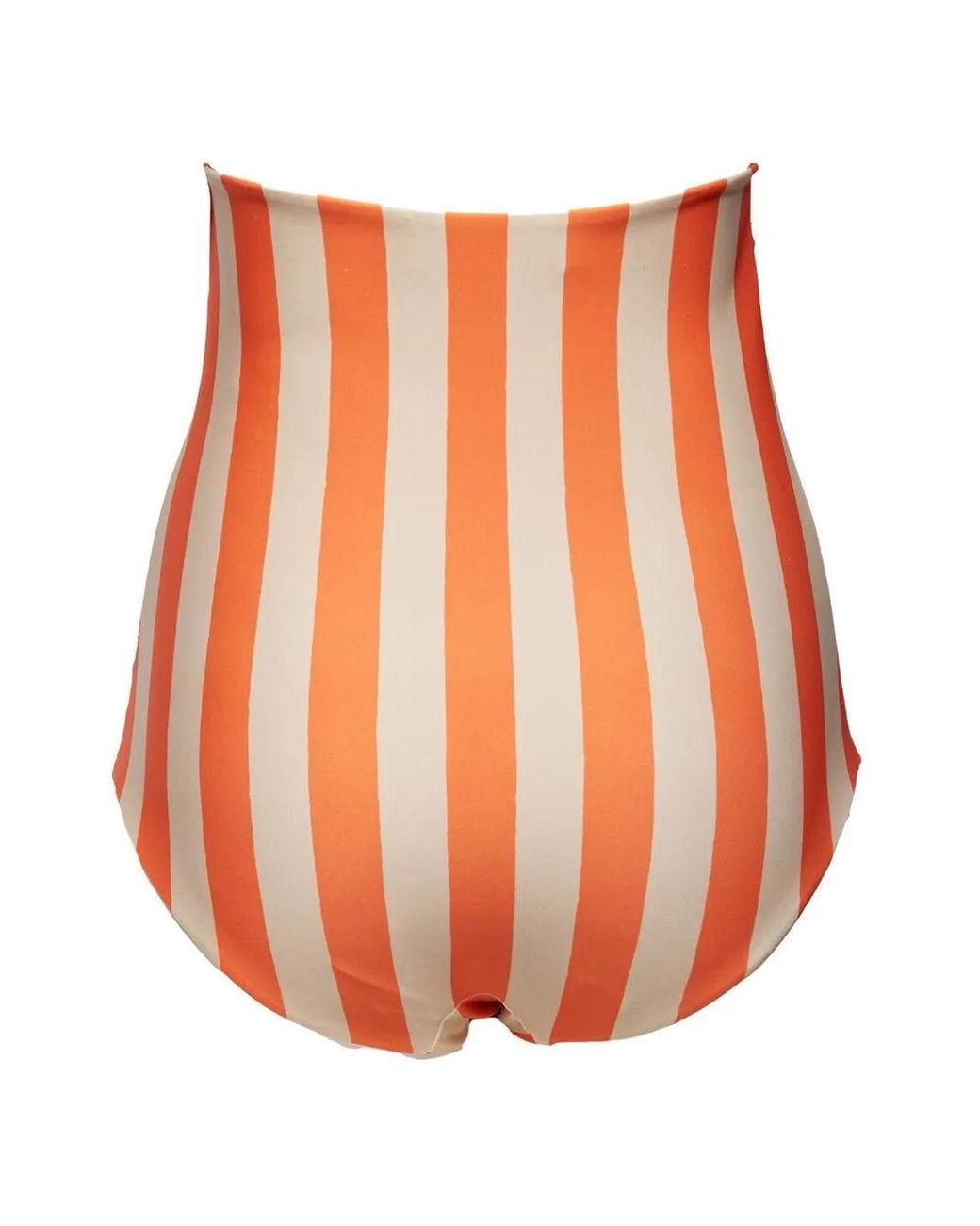 LaDoubleJ Orange Bas De Bikini À Taille Haute