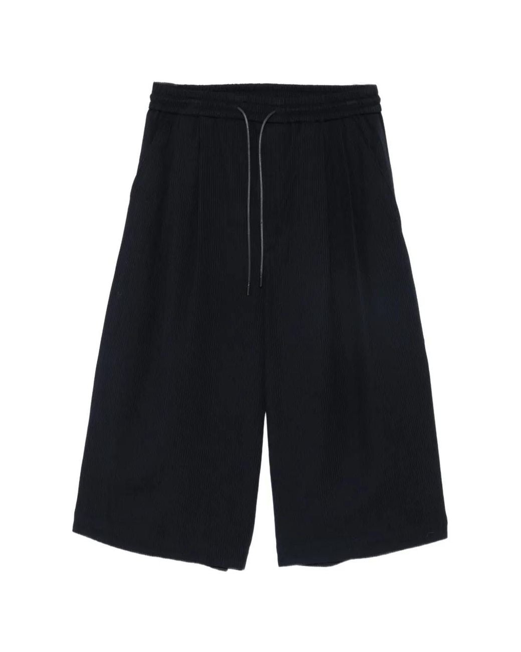 Juun.J Blue Ribbed Drawstring-Waist Trousers for men