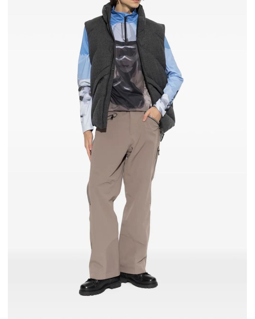 Bogner Blue Verti Graphic-Print Base Layer for men