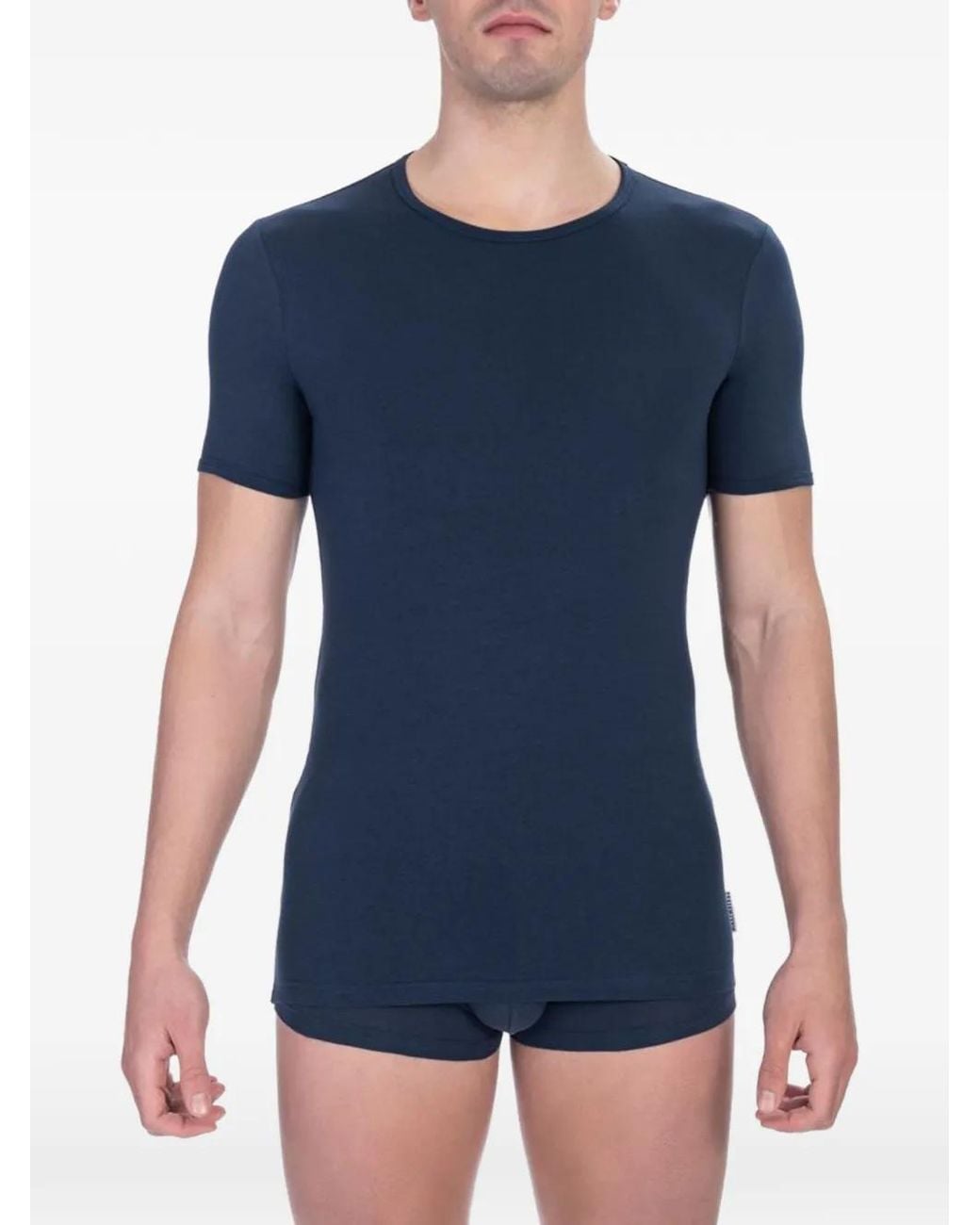 Bikkembergs Blue Slim-Fit Undershirt Pack (Pack Of Two) for men