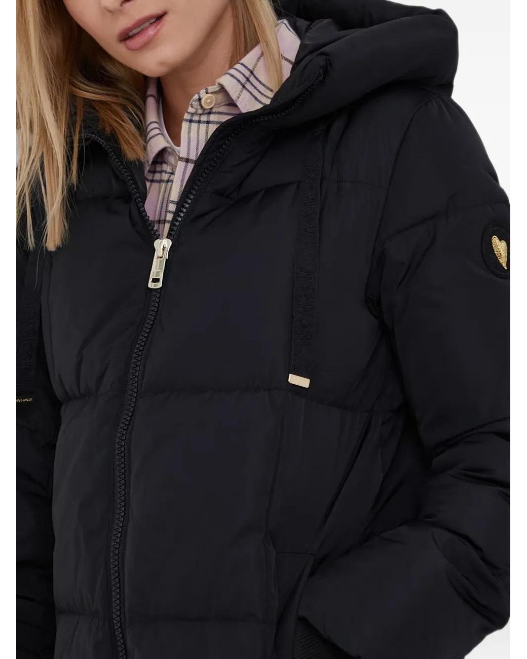 Chaqueta Acolchada Con Capucha Mos Mosh de color Black