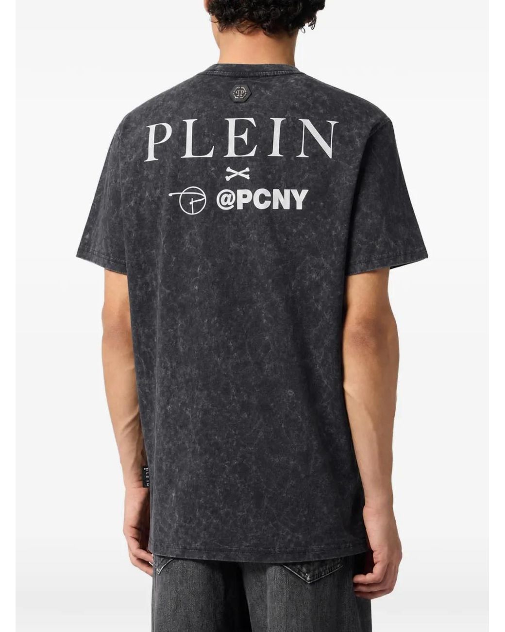 Philipp Plein Black T-Shirt Las Vegas Rally for men