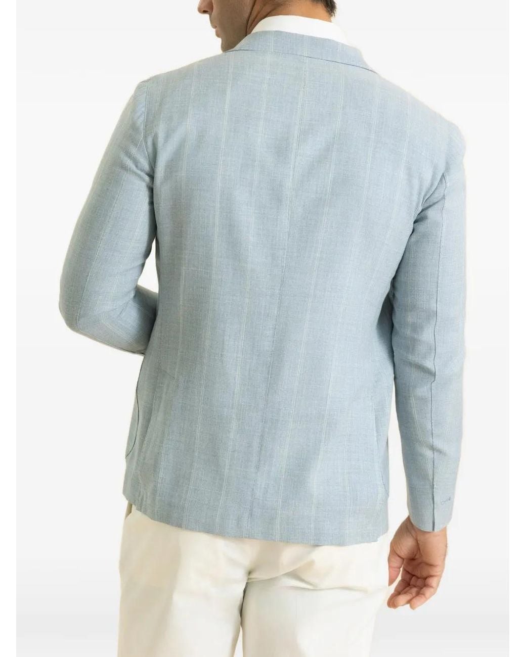 Eleventy Blue Single-Breasted Blazer for men