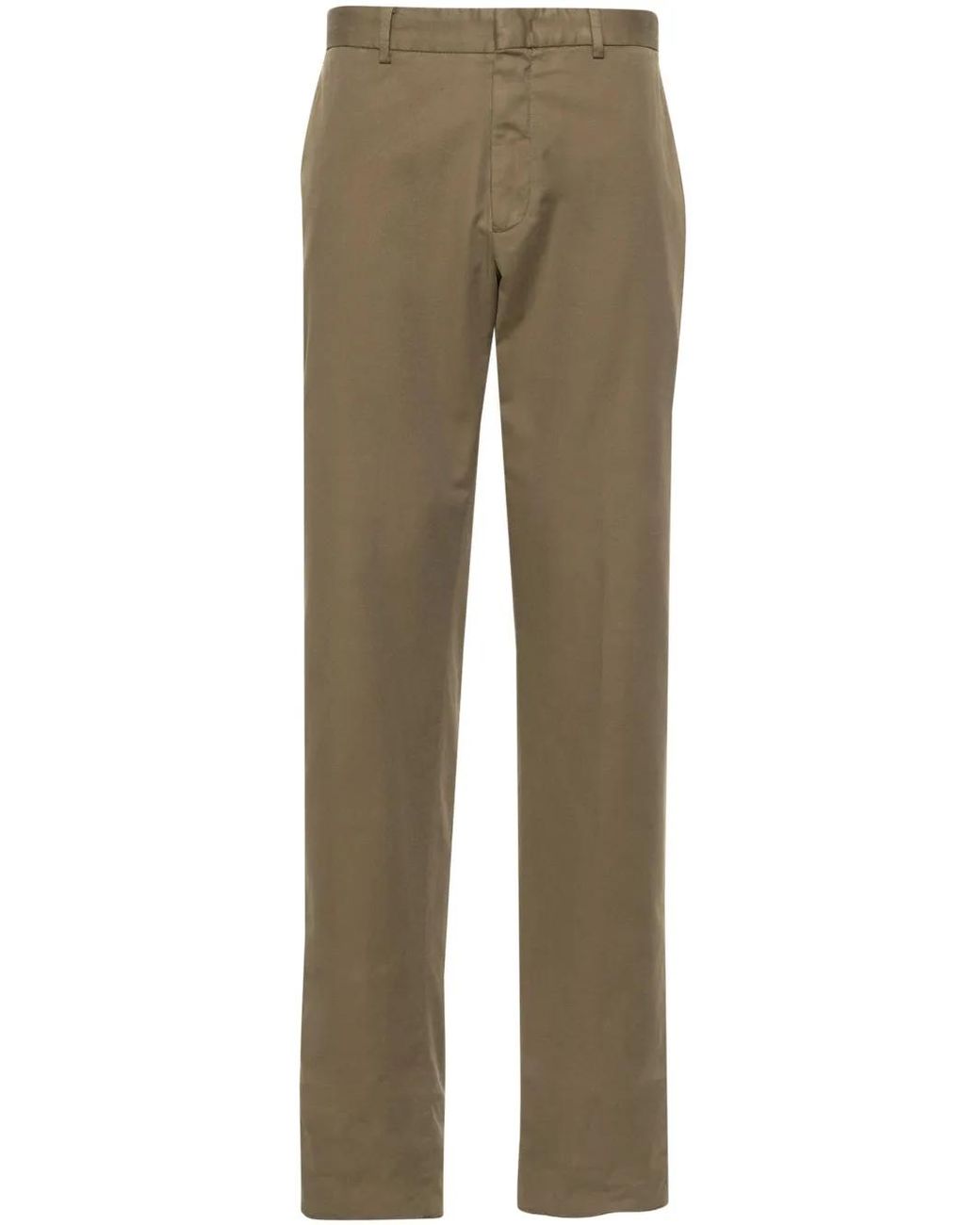 Zegna Natural Tapered Trousers for men