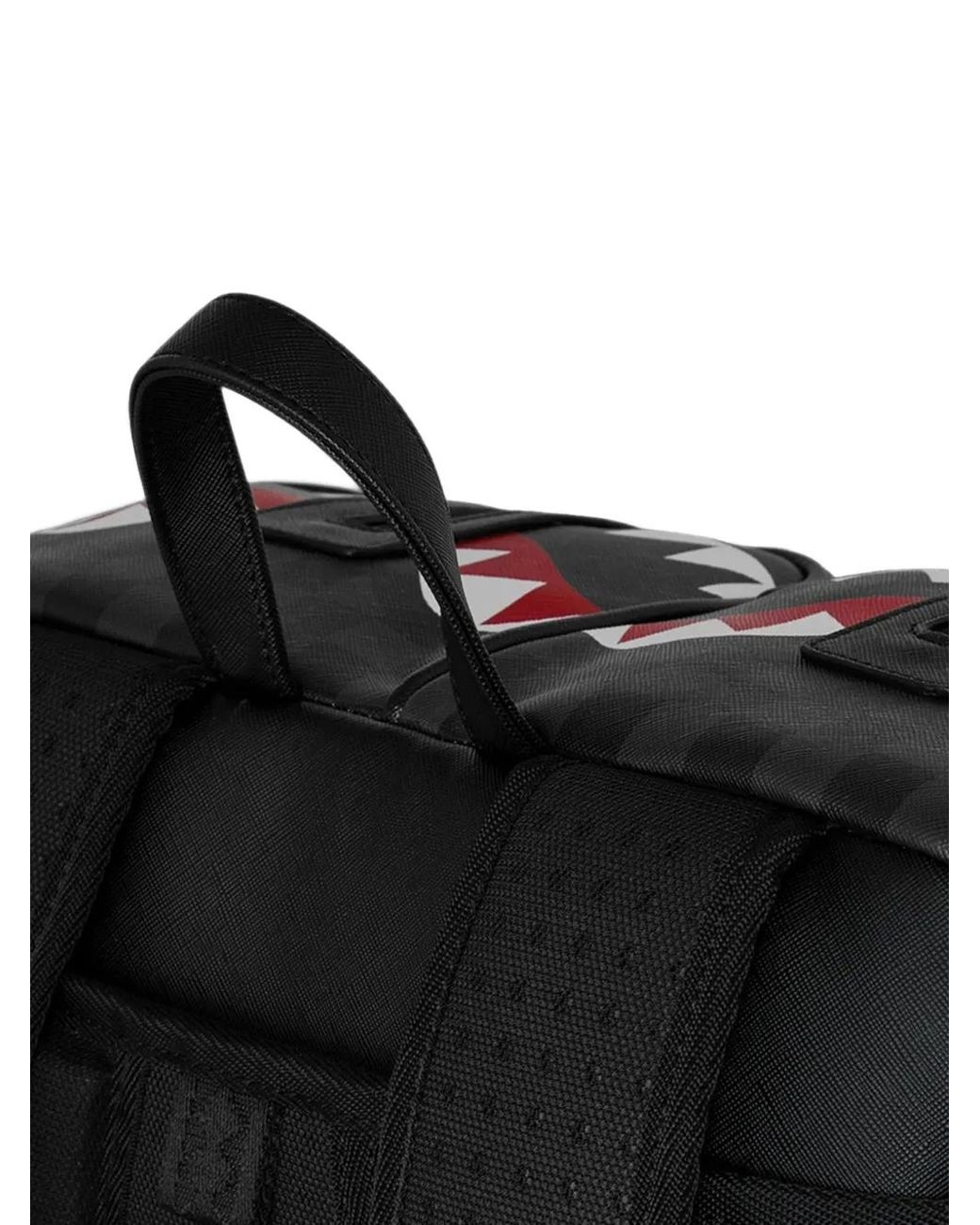 Sprayground Black Double Trouble Double Duffle Backpack for men