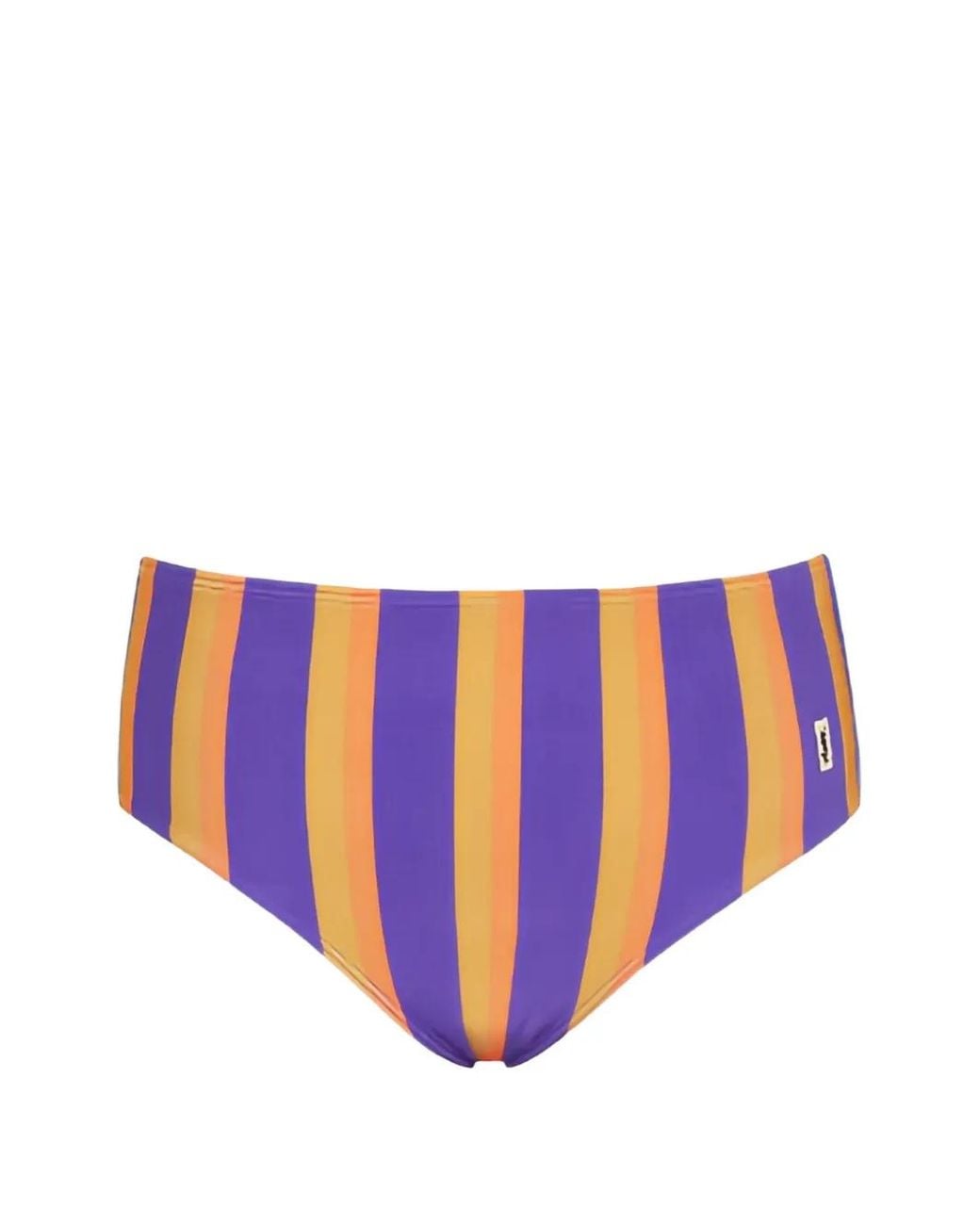 Saint Laurent Blue Striped Bikini Bottom
