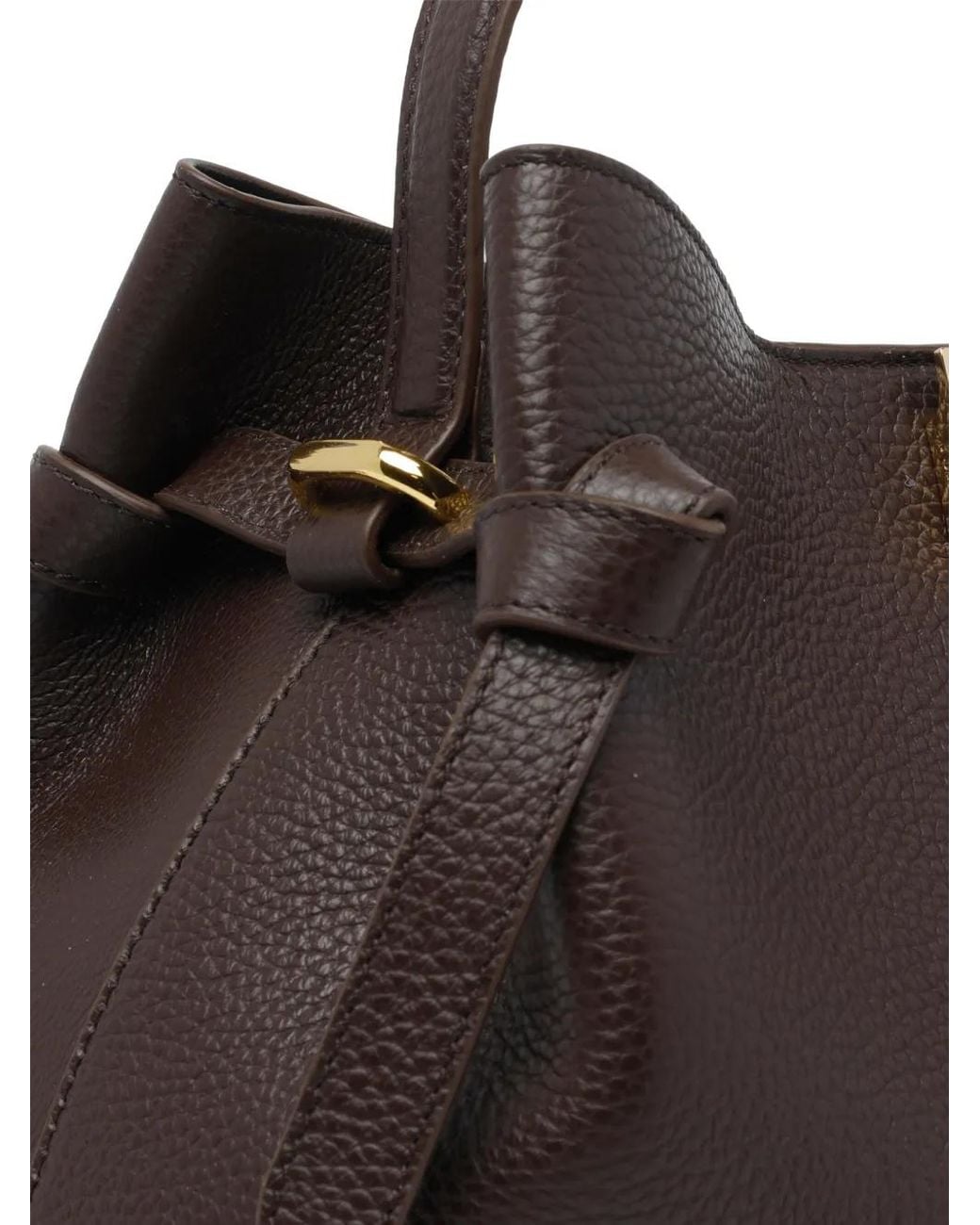 Yuzefi Black Gyoza Leather Tote Bag