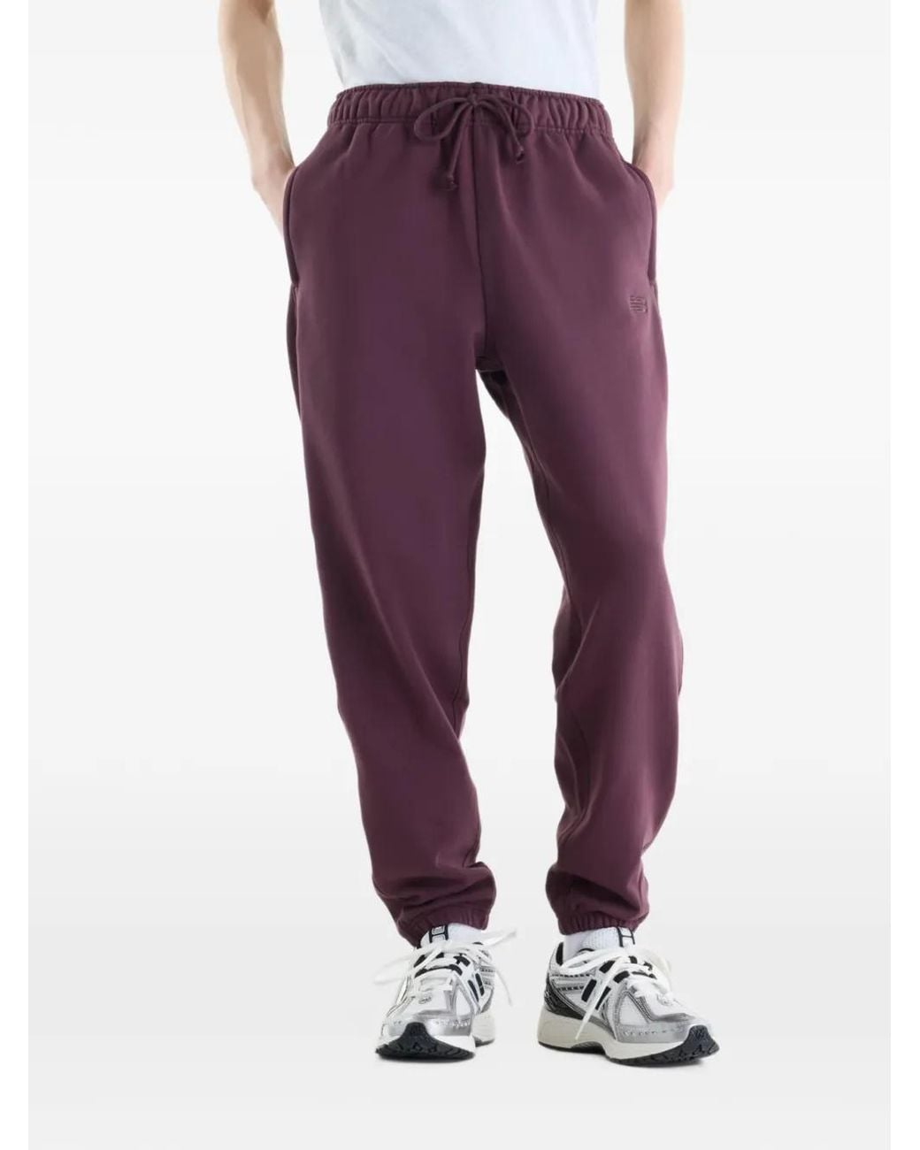 New Balance Purple Athletics French Terry Joggers for men