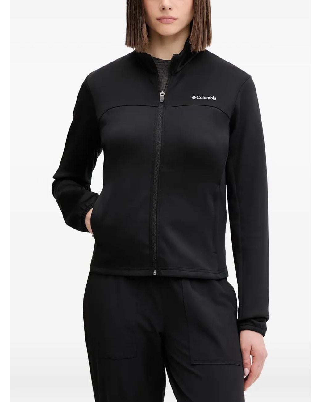 Columbia Black Sloan Crest Spacer Zip-Up Jacket