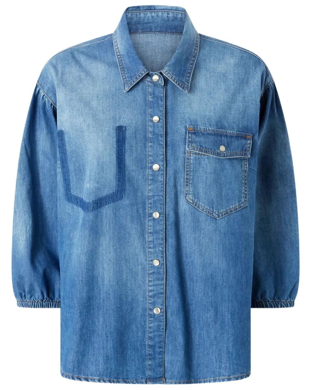 Pinko Denim Overhemd in het Blue