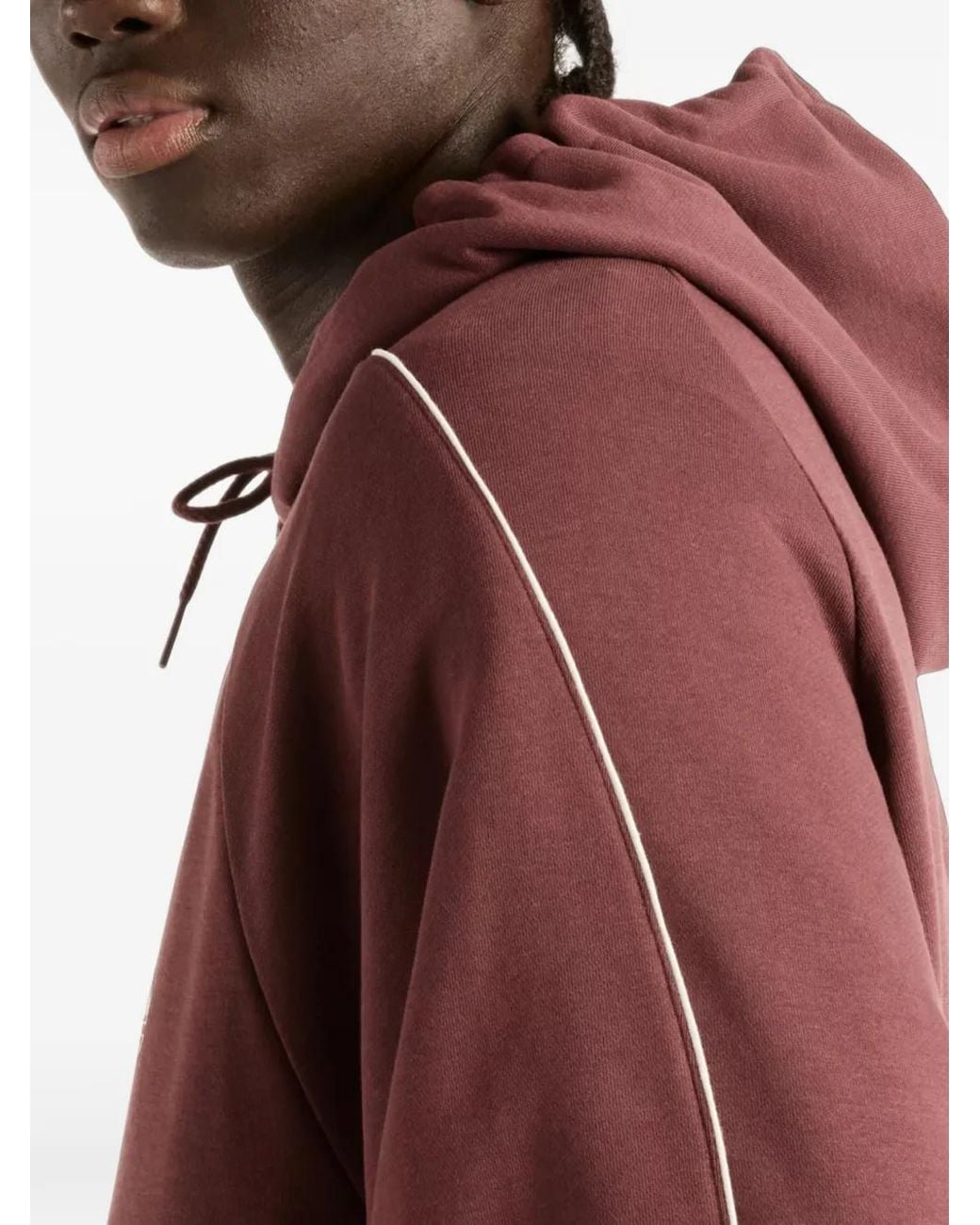 New Balance Red Trackside French-Terry Hoodie for men