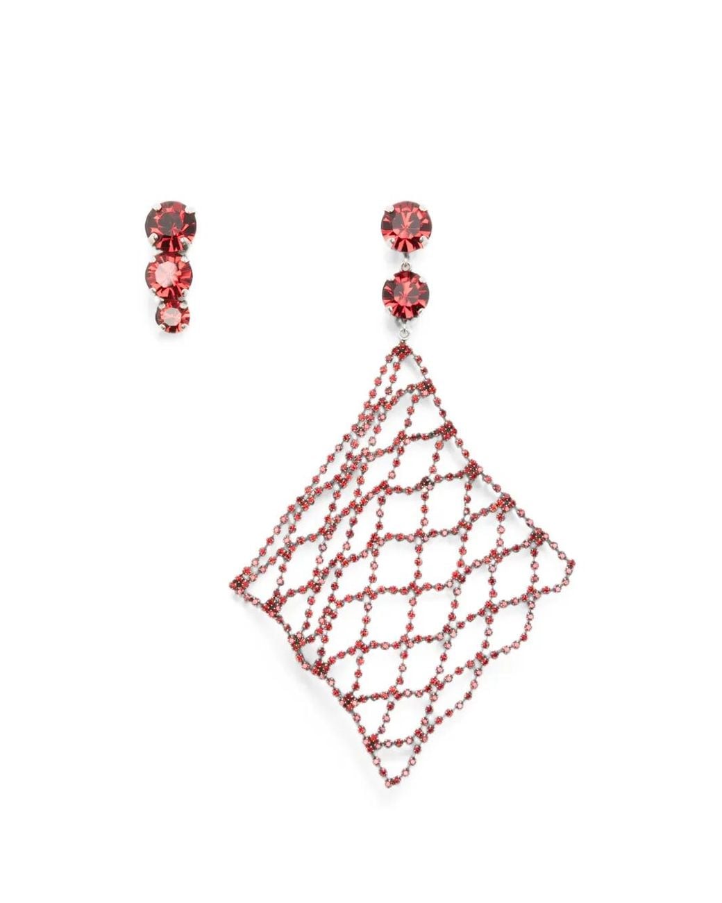 Isabel Marant Pink Thalia Crystal-Embellished Earrings