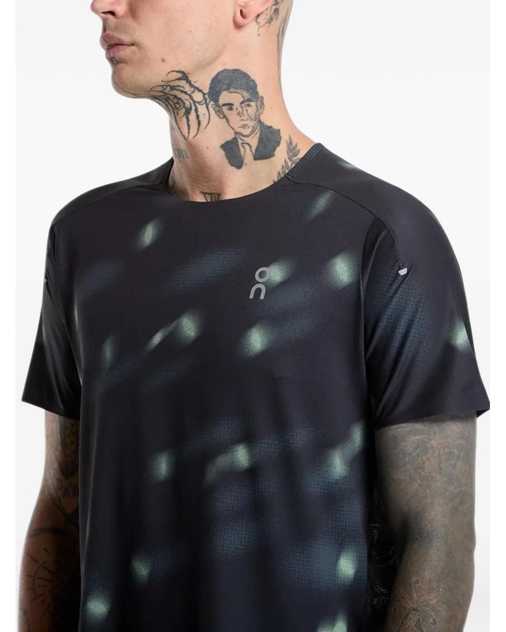 On Shoes Black Performance-T Lumos T-Shirt for men