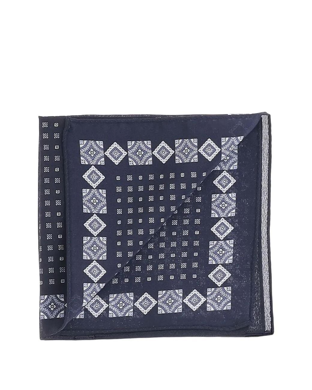 BOSS Geometric-Print Pocket Square in Blue for Men | Lyst
