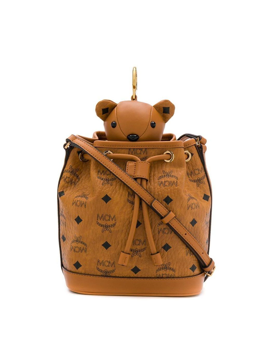 Mcm teddy bear purse deals