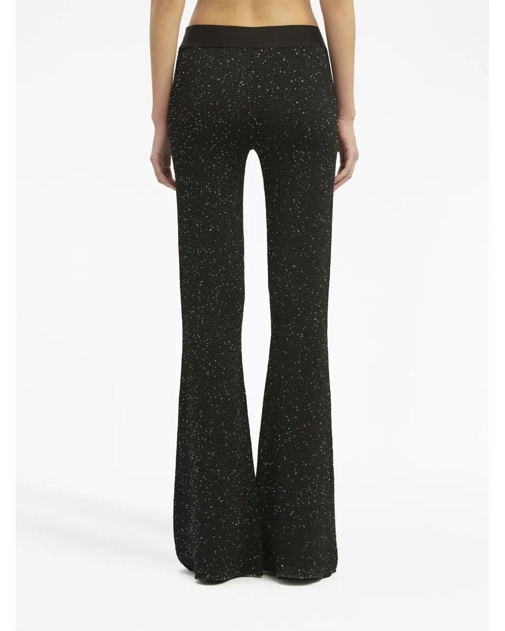 Palm Angels Black Knitted Trousers