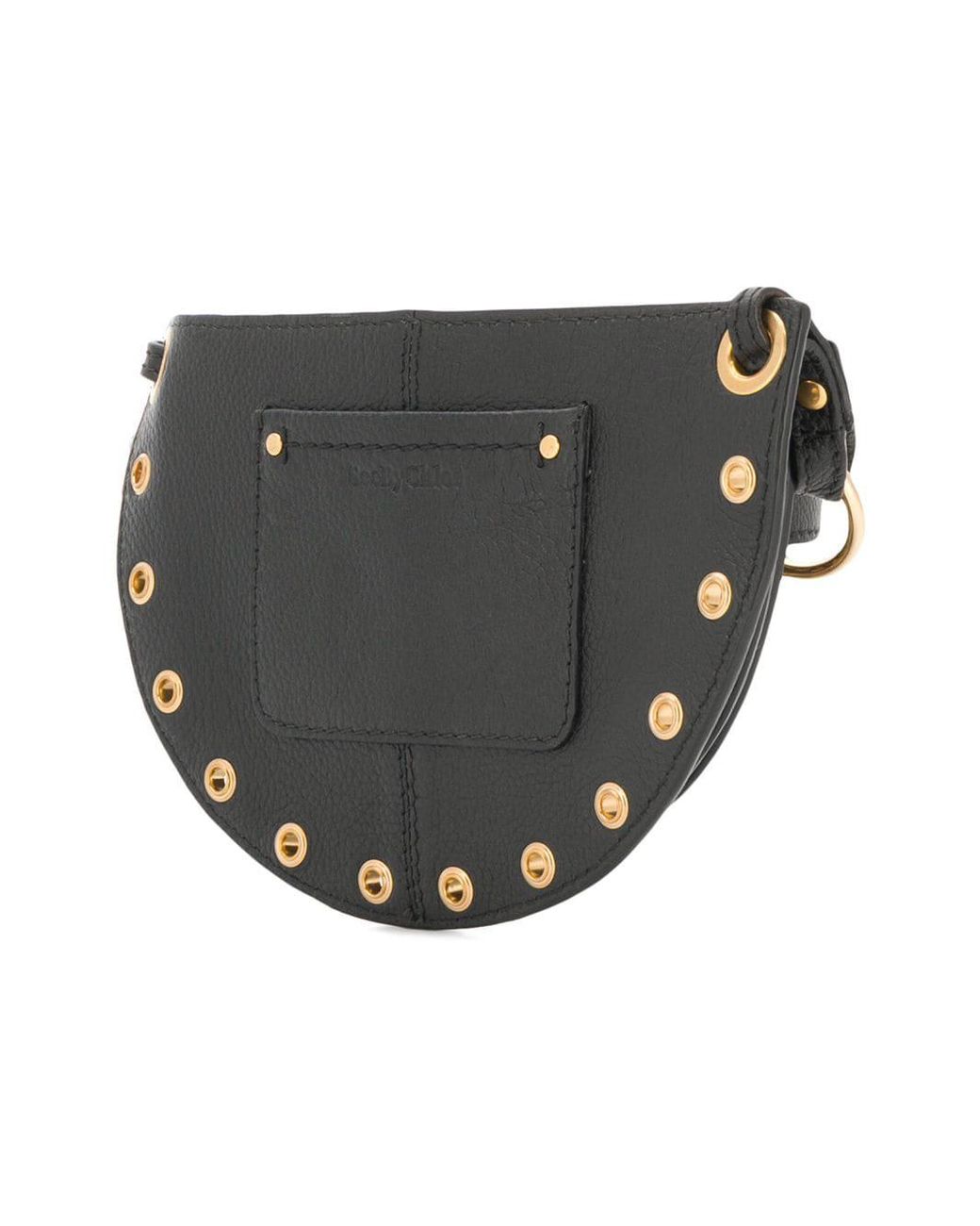 Sac Banane et Crossbody Kriss en Cuir Graine Cloute Noir See By Chloe en coloris Noir Lyst