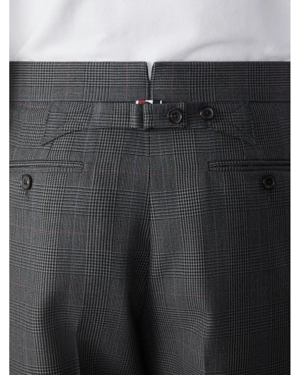 Thom Browne High-Twist Wollen Broek in het Gray voor heren