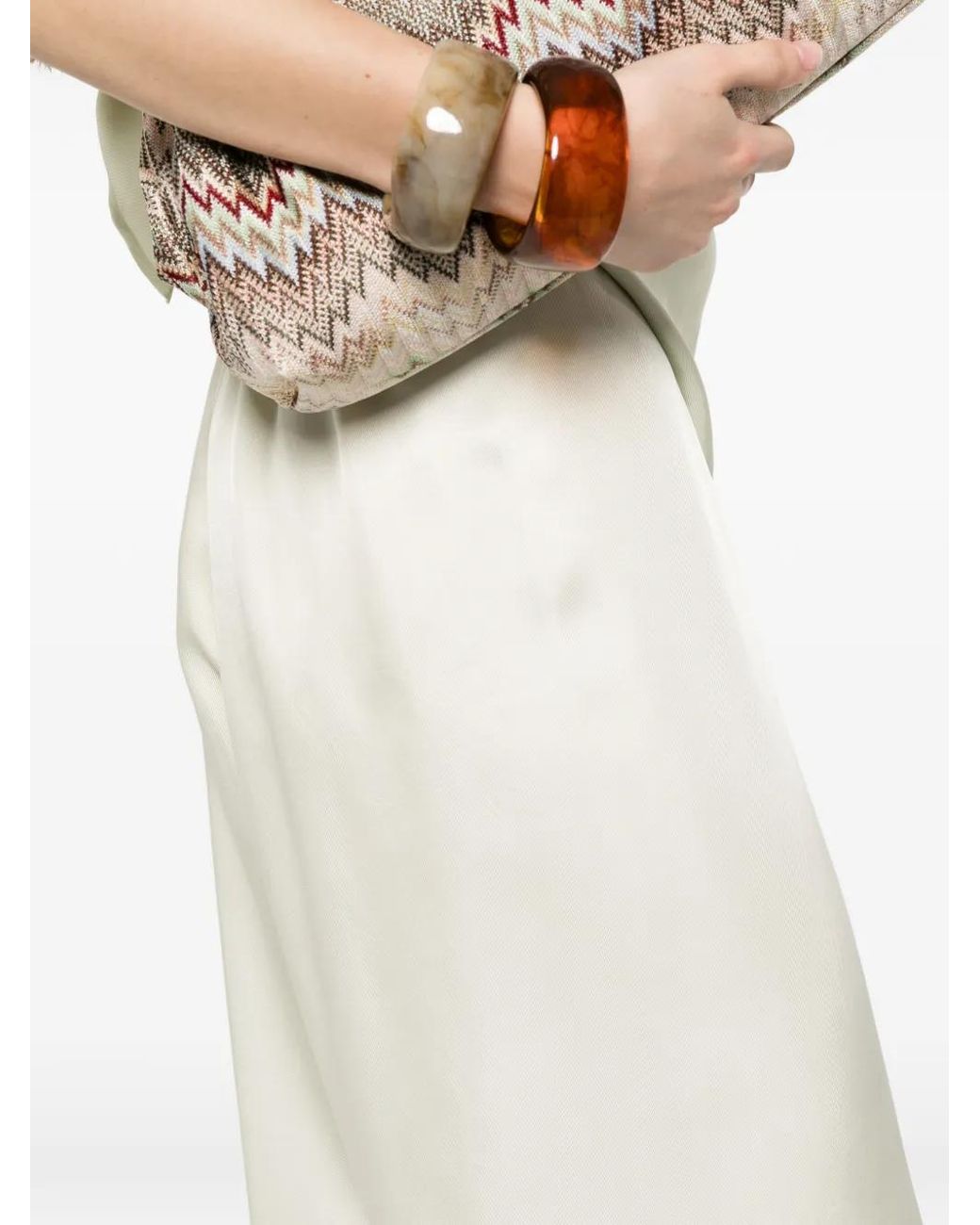 Enza Costa White Fluid Twill Trousers