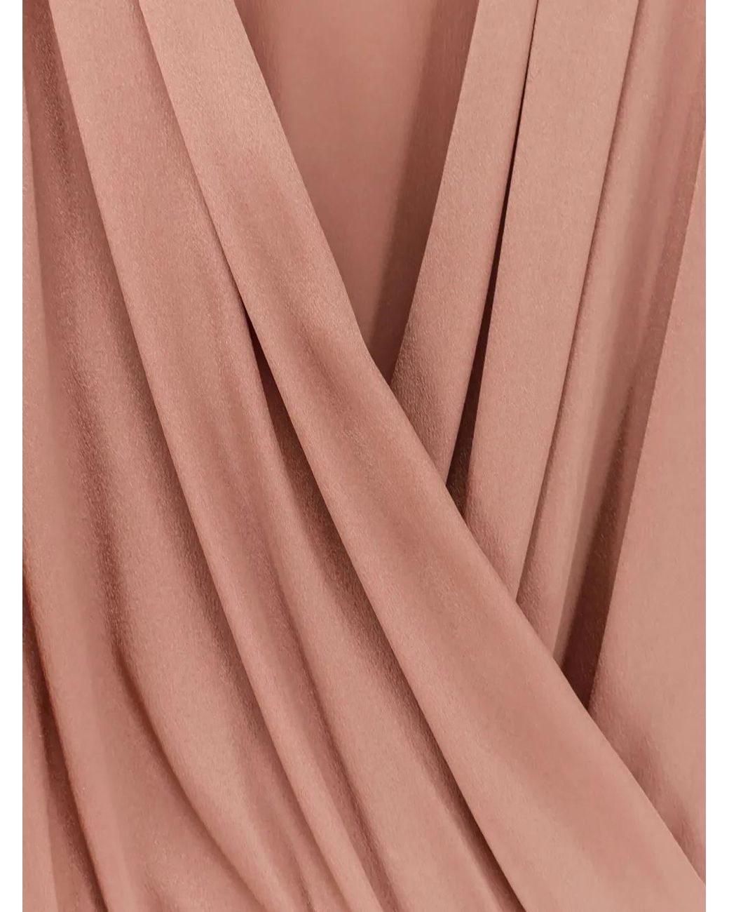 Semicouture Pink V-Neck Long-Sleeve Blouse